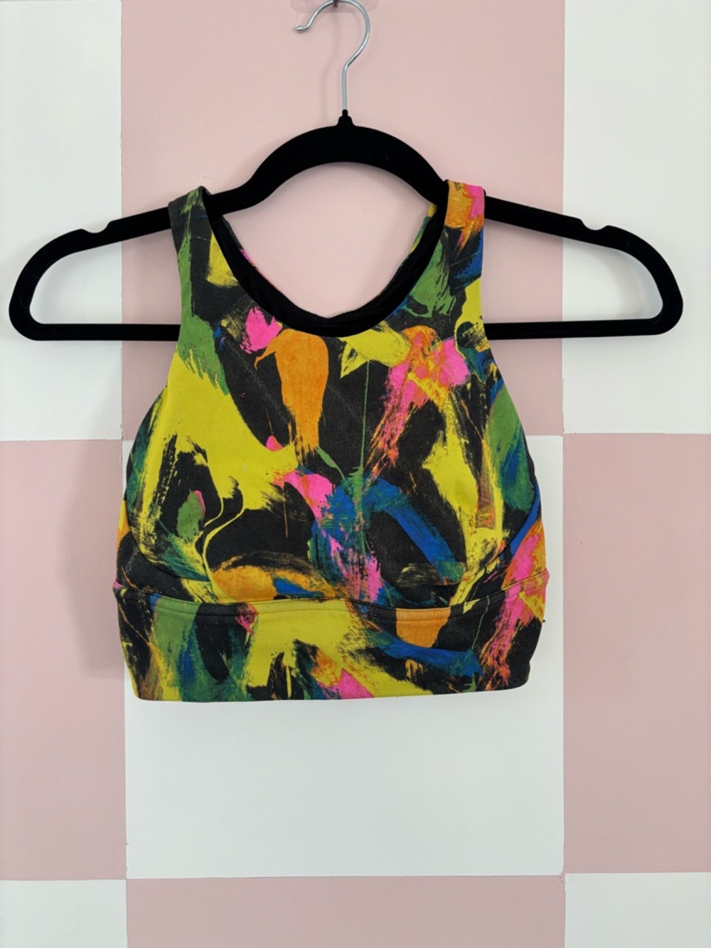 Lululemon Colorful Abstract Print Women's Crop Tank Top